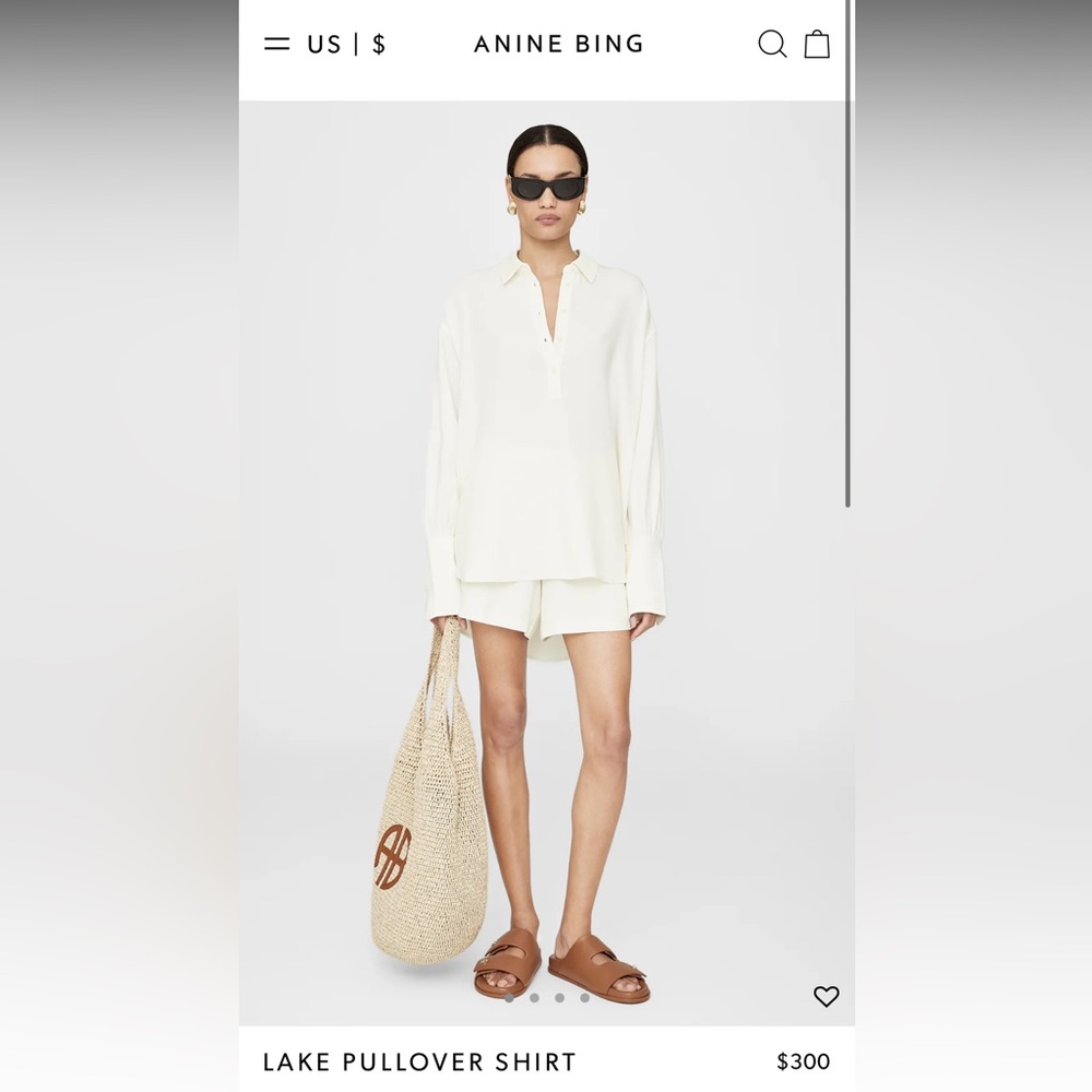 Anine Bing Lake Pullover Shirt